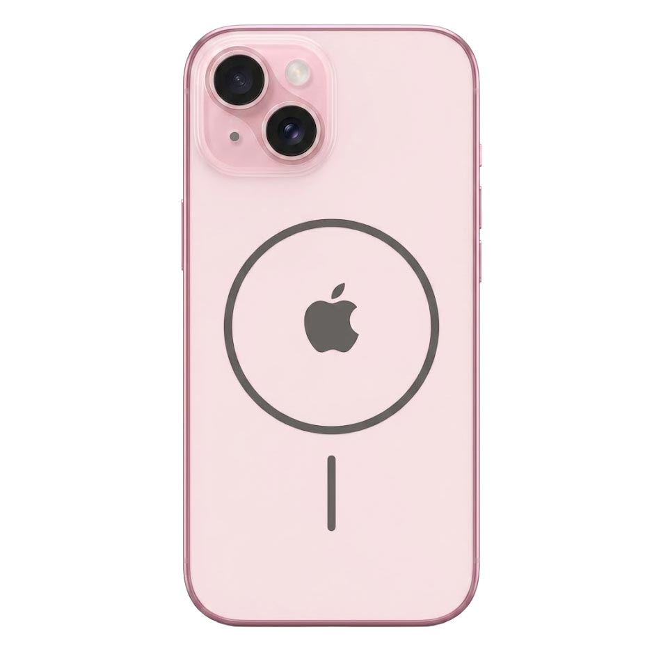 TecHub MagicMask luxury matte MagSafe case for iPhone 14 and 13 in pink, featuring a smooth, stylish design and precise cutouts.