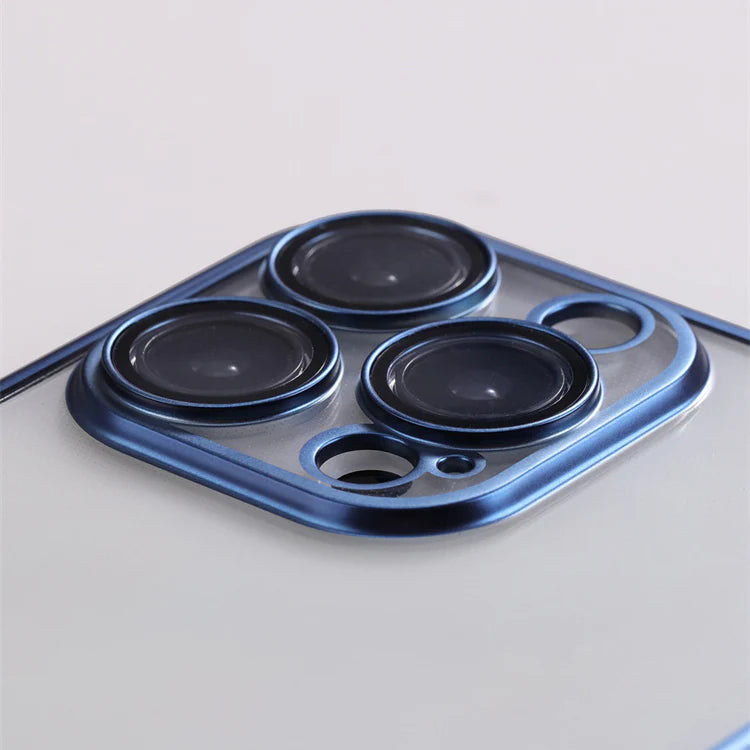 JOYROOM JRPlated TPU Case with Lens Protector for iPhone 15 - Black