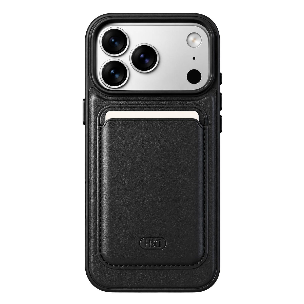 HDCI Premium Back Leather Magnet With Cardholder Wallet Case for iPhone 17/18 Pro Max