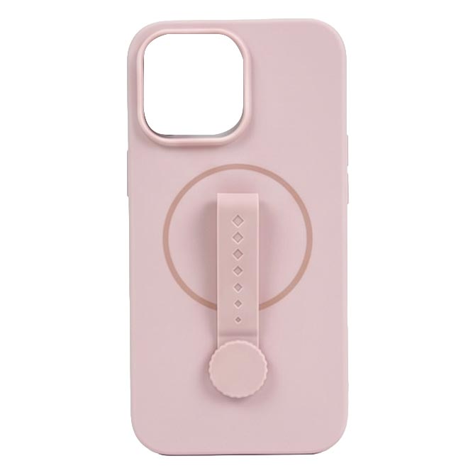 TecHub invisible magnetic liquid silicone rotating wristband case for iPhone 14 and 13, showcasing sleek design and flexible fit.
