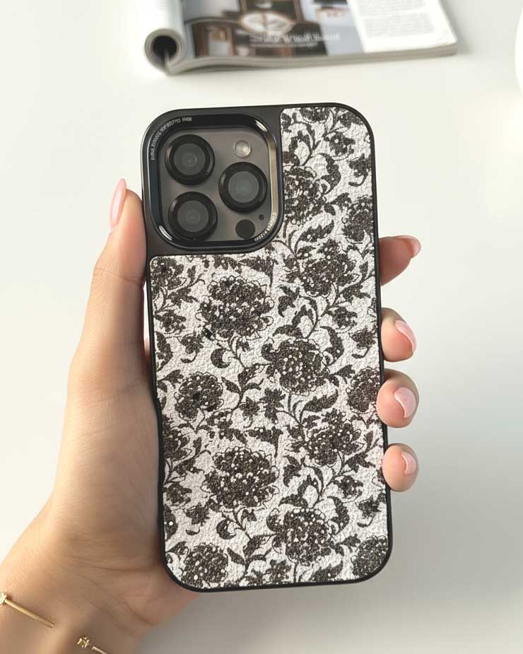 Puloka Resplendent Series Case for iPhone 16 Pro Max - Floral Texture - TecHub