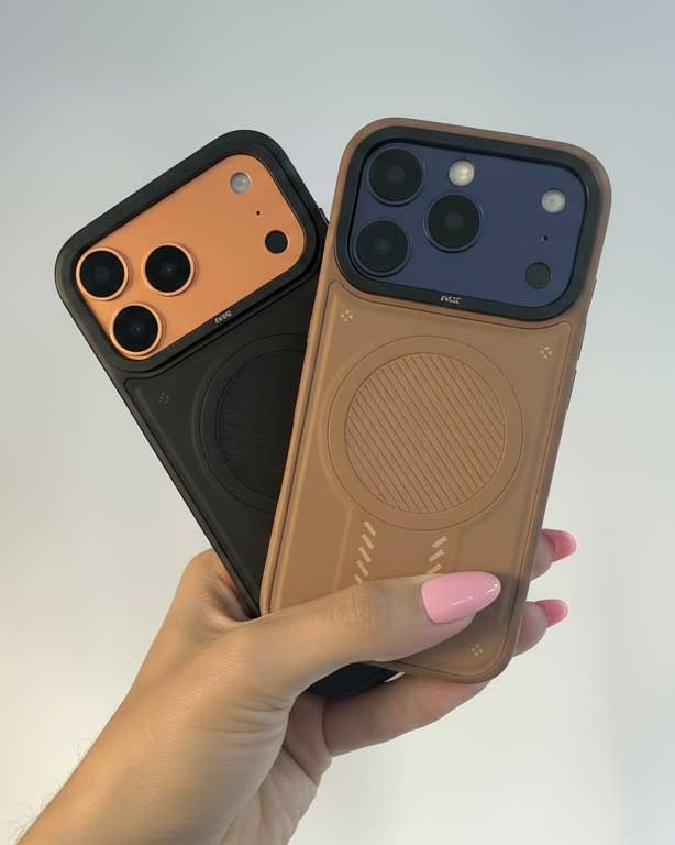 OKOZ Premium Leather Luxury Liquid Silicone TPU MagSafe Case for iPhone 17 Pro Series - TecHub