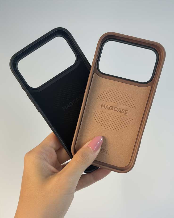 OKOZ Premium Leather Luxury Liquid Silicone TPU MagSafe Case for iPhone 17 Pro Series - TecHub