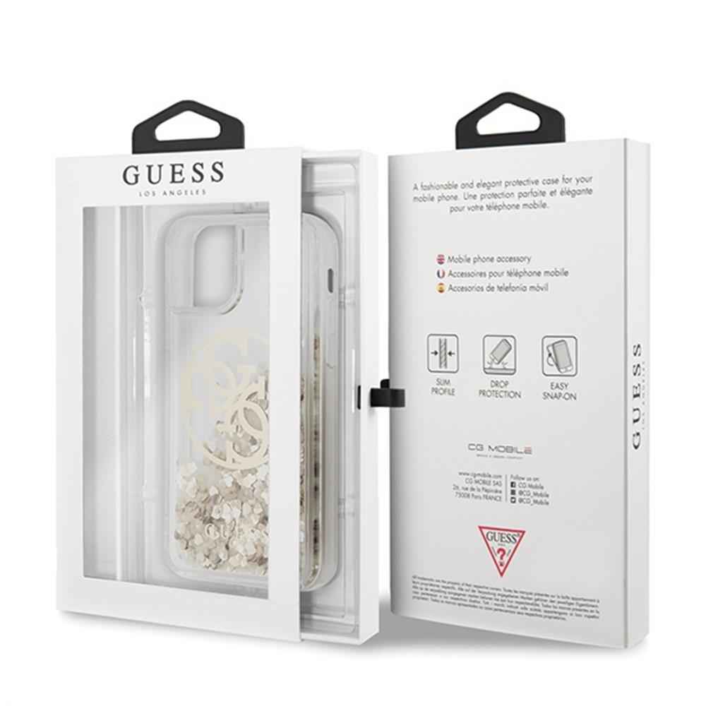 Guess Gold Hard Case Liquid Glitter for iPhone 11 Pro