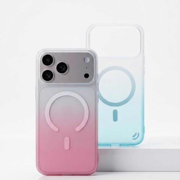TecHub Ultra-Slim Hard Cover Case for iPhone 17 Pro Max with matte gradient colors, showcasing sleek and protective design.