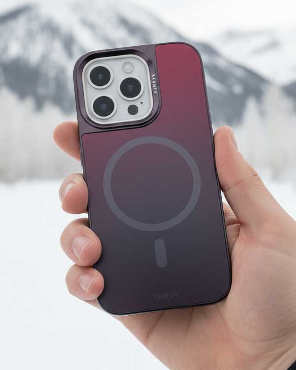 AIBELV MagSafe Case for iPhone 16 Pro - Red/Black