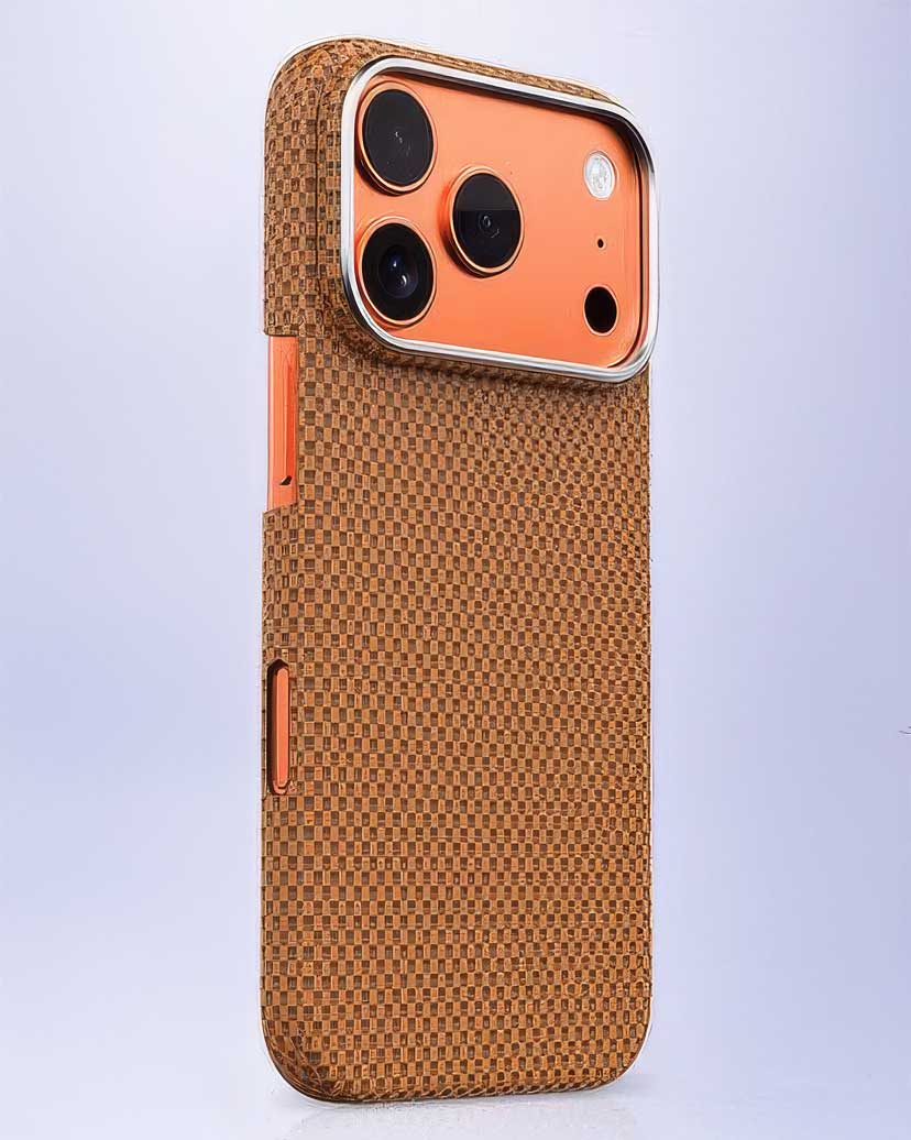 TecHub Lanex Luxury MagSafe iPhone 17 Pro Max case with ultra-slim diamond cut carbon fiber design, showcasing sleek and durable protection.