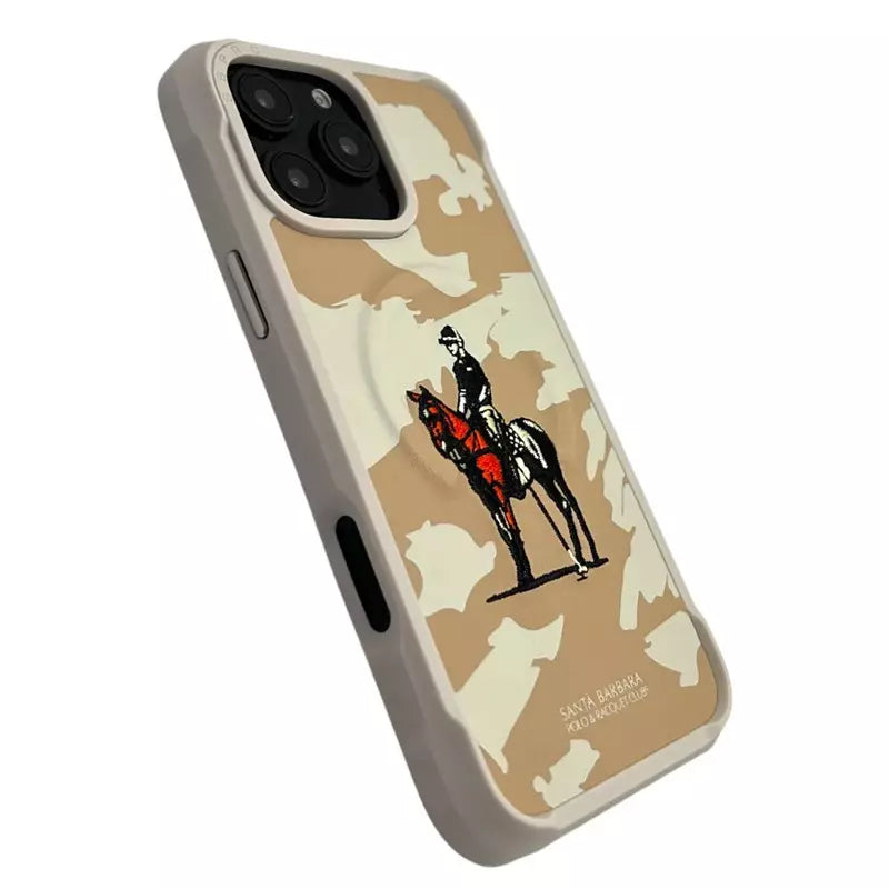 Polo Magsafe Leather Protective Case for iPhone 15 Pro Max