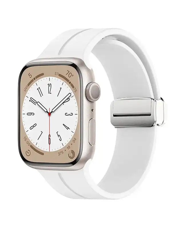 Magnetic Silicone Sport Strap Band for Apple Watch 42/44/45/46/49 mm