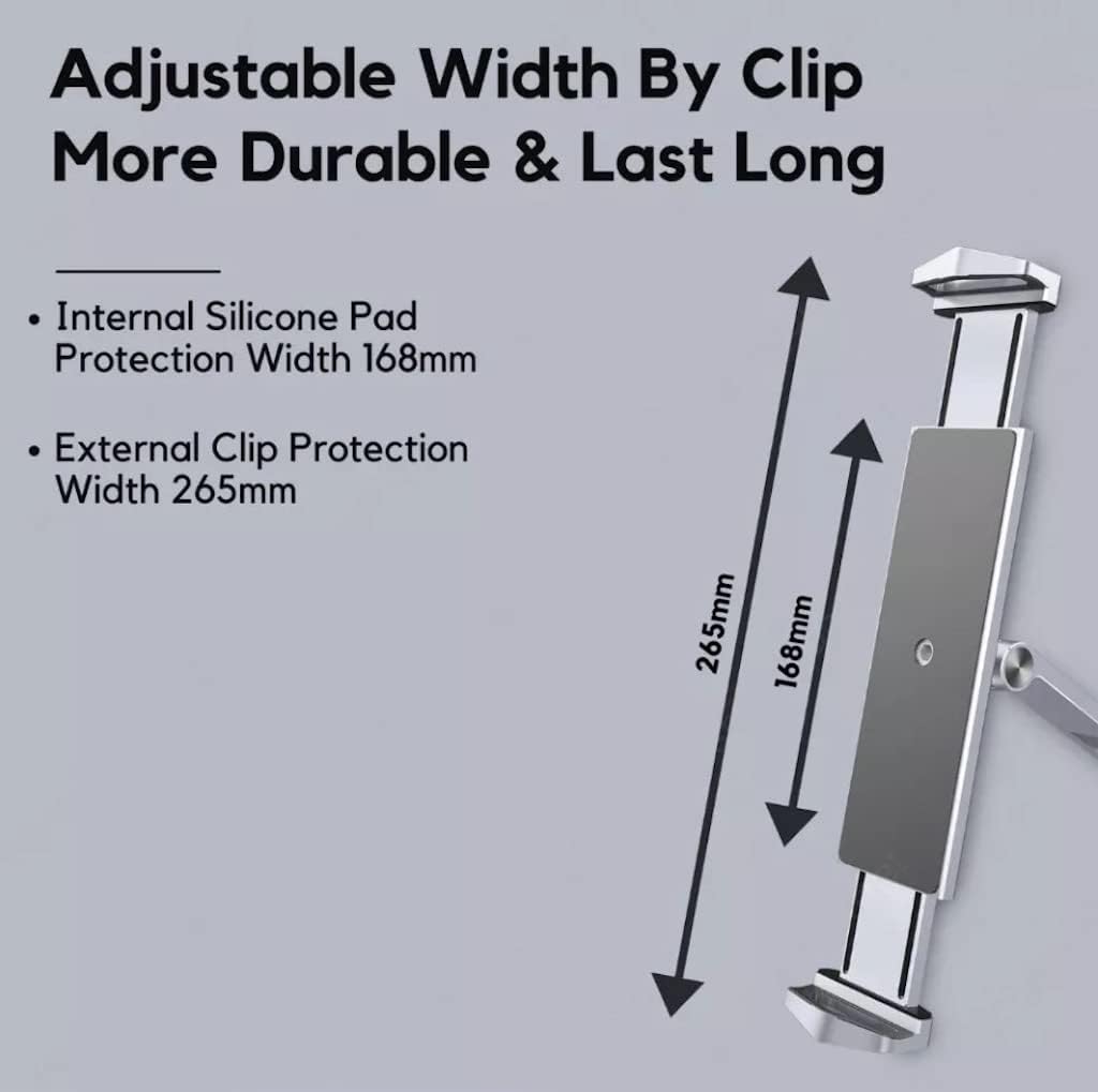 Boneruy Foldable 360 Rotating Adjustable Aluminum Mobile Phone Tablet Stand Holder - Grey - TecHub