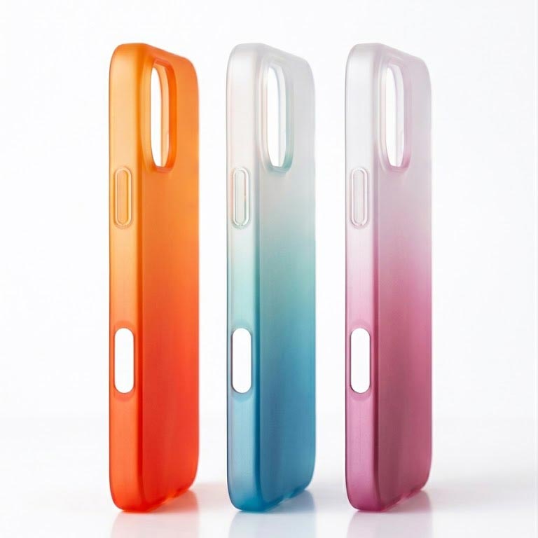 TecHub Ultra-Slim iPhone 17 Pro Max hard case with matte gradient colors, showcasing a sleek protective design.