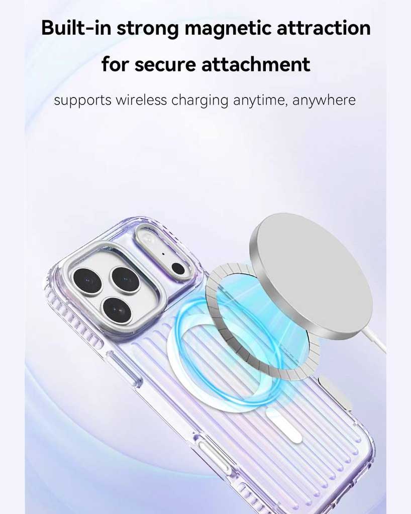 Lanex Striped Gredient Suitcase Magnetic Case for iPhone 17 Pro Max - TecHub