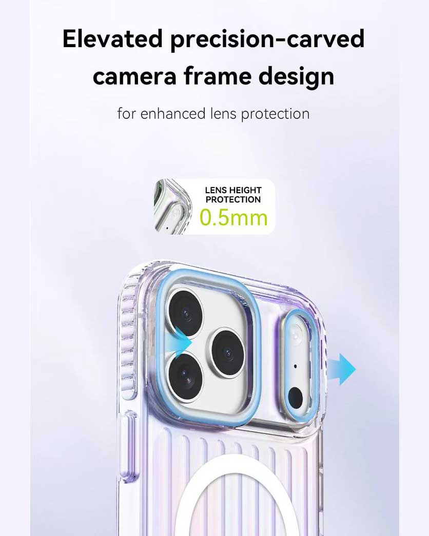 Lanex Striped Gredient Suitcase Magnetic Case for iPhone 17 Pro Max - TecHub