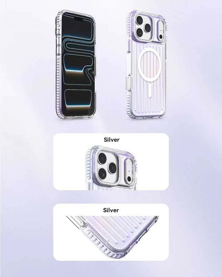 Lanex Striped Gredient Suitcase Magnetic Case for iPhone 17 Pro Max - TecHub
