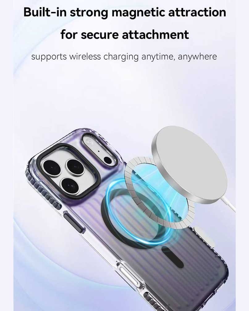 Lanex Striped Gredient Suitcase Magnetic Case for iPhone 17 Pro Max - TecHub