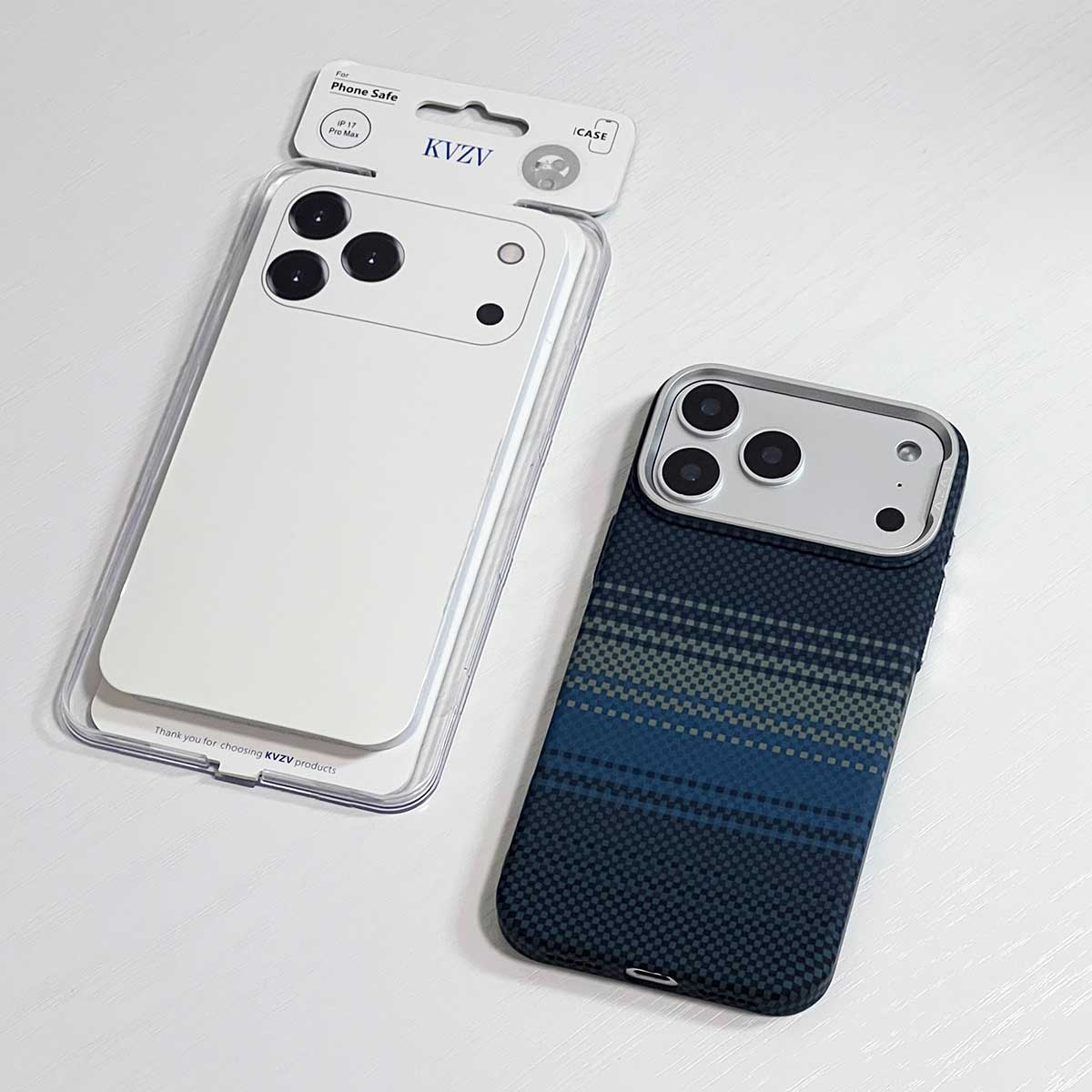 KVZV Woven Color Pattern Series MagSafe Case for iPhone 17 Pro Max