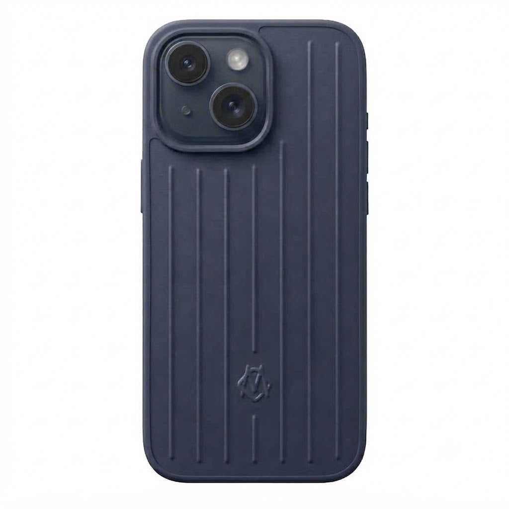 Vertical Striped Luggage Style Full Coverage Case for iPhone 15
