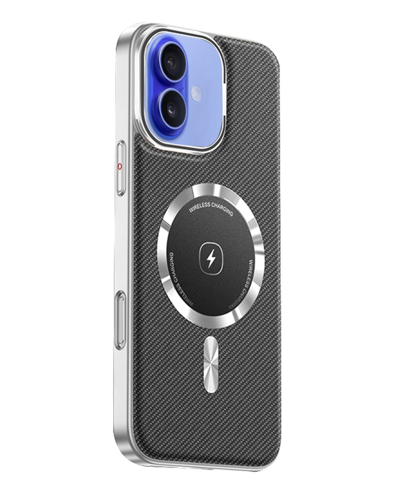 Leather MagSafe Case with Camera Protection Kickstand for iPhone 16 - Fiber Black