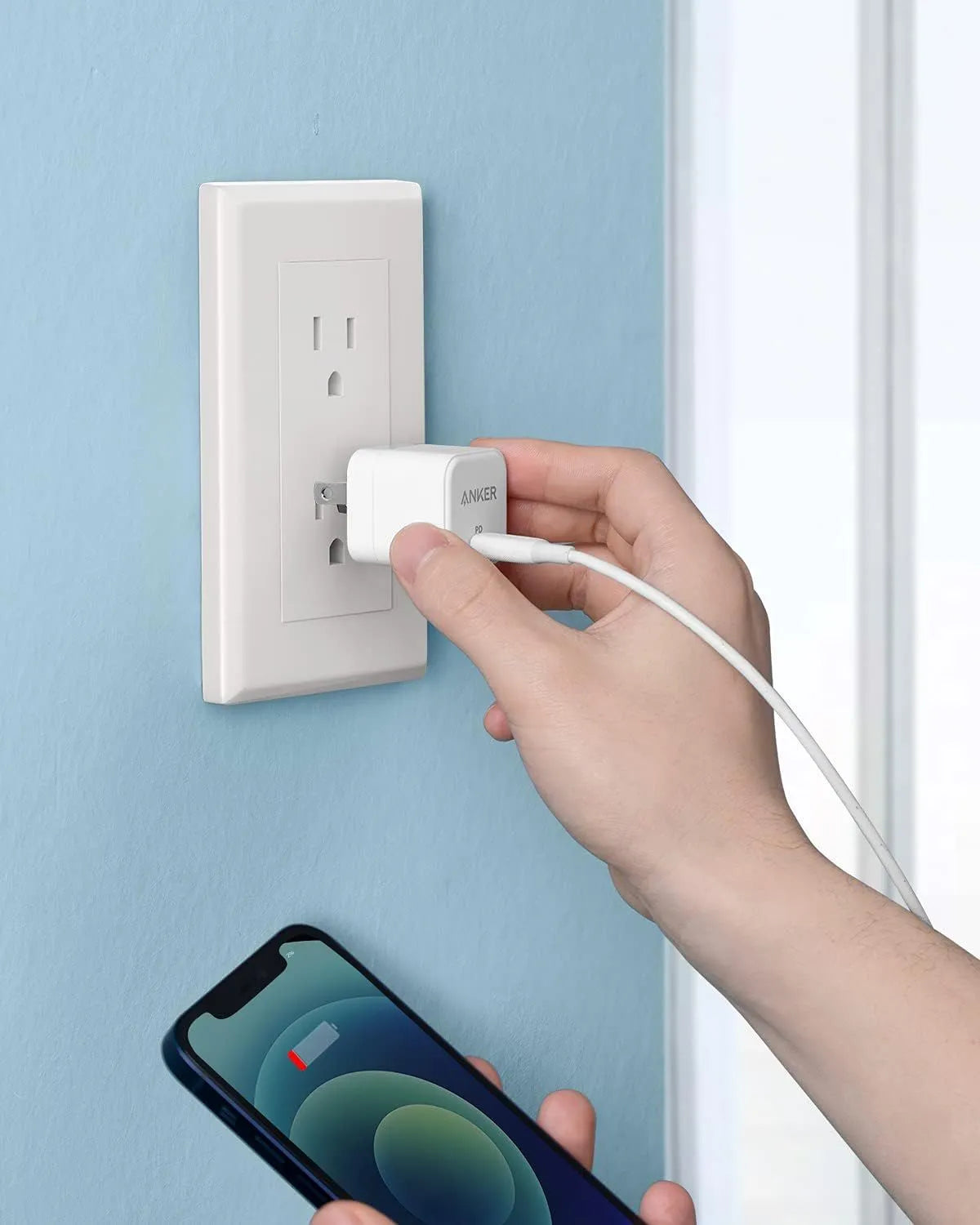 Anker PowerPort III USB-C Wall Charger 20 Watt - White - TecHub