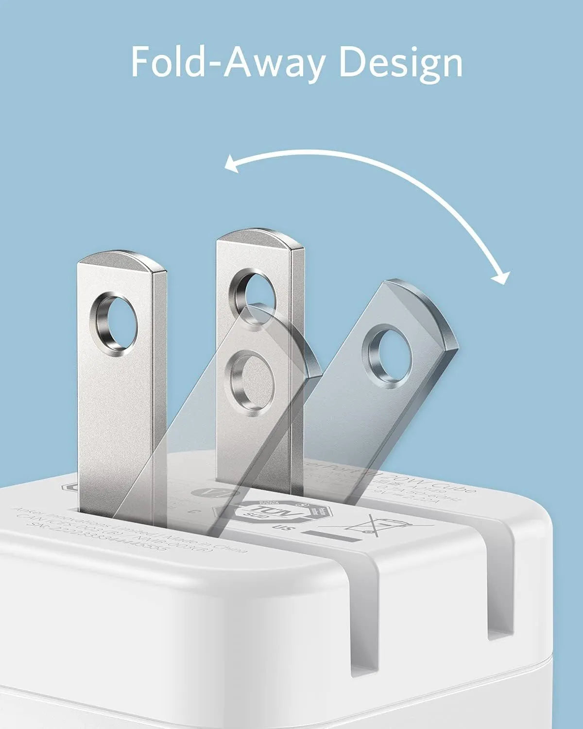 Anker PowerPort III USB-C Wall Charger 20 Watt - White - TecHub