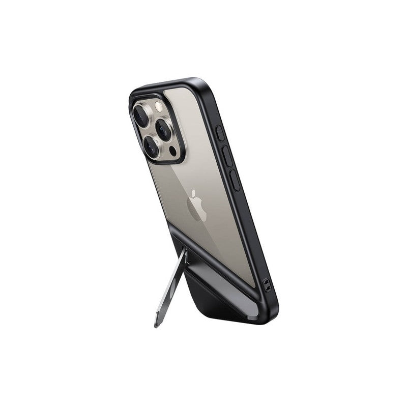 UGREEN Kickstand Protective Case for iPhone 15 Pro Max - Clear Black