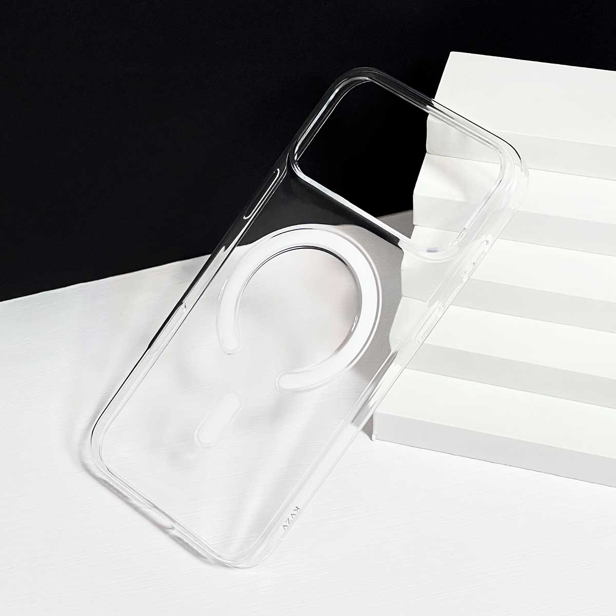 KVZV PC Transparent Magnetic MagSafe Case for iPhone 17 Pro Max