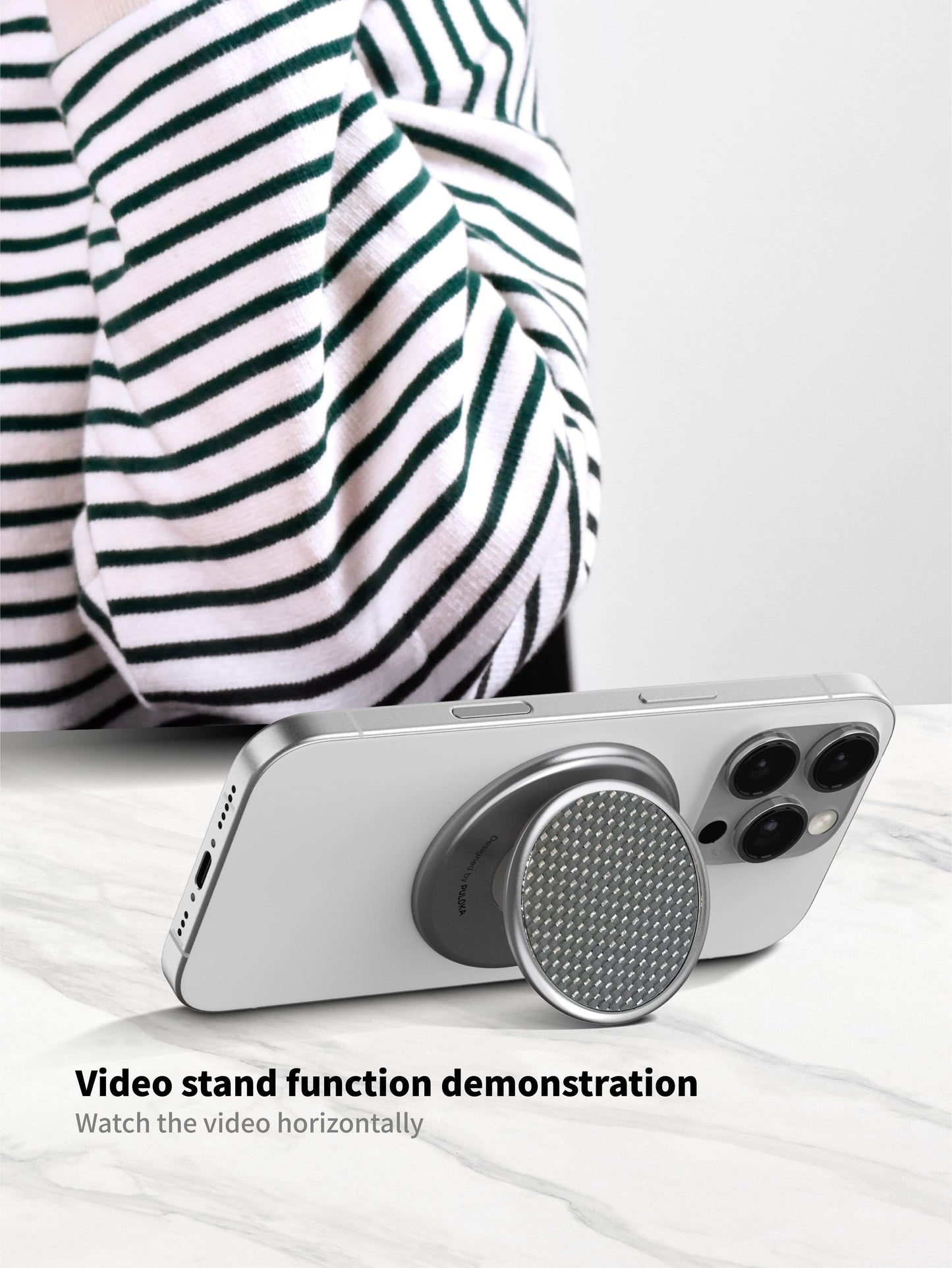 Puloka Carbon Fiber MagSafe Grip Holder