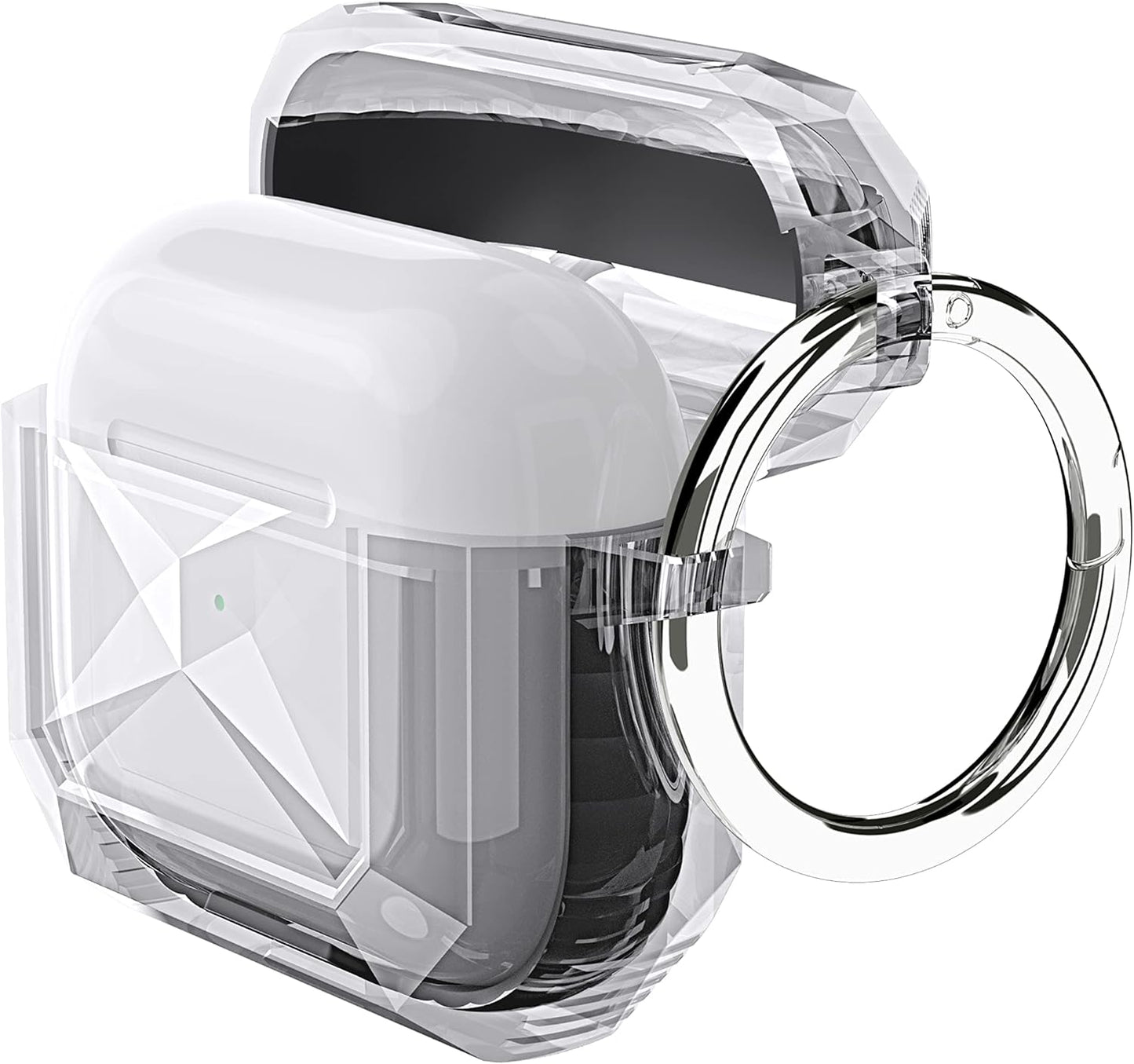 Soft TPU+ Hard PC Airpods 4th Generation Cover Shockproof and Scratch-Resistant 360 Degree Protection - Clear