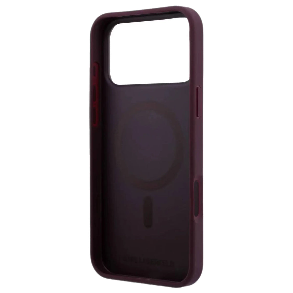 Karl Lagerfeld PU Hard Case With KL Monogram Logo for iPhone 17/18 Pro Max - Burgundy