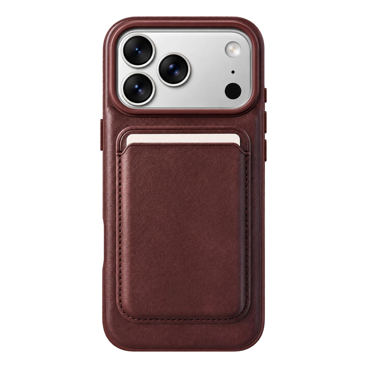HDCI Premium Back Leather Magnet With Cardholder Wallet Case for iPhone 17/18 Pro Max