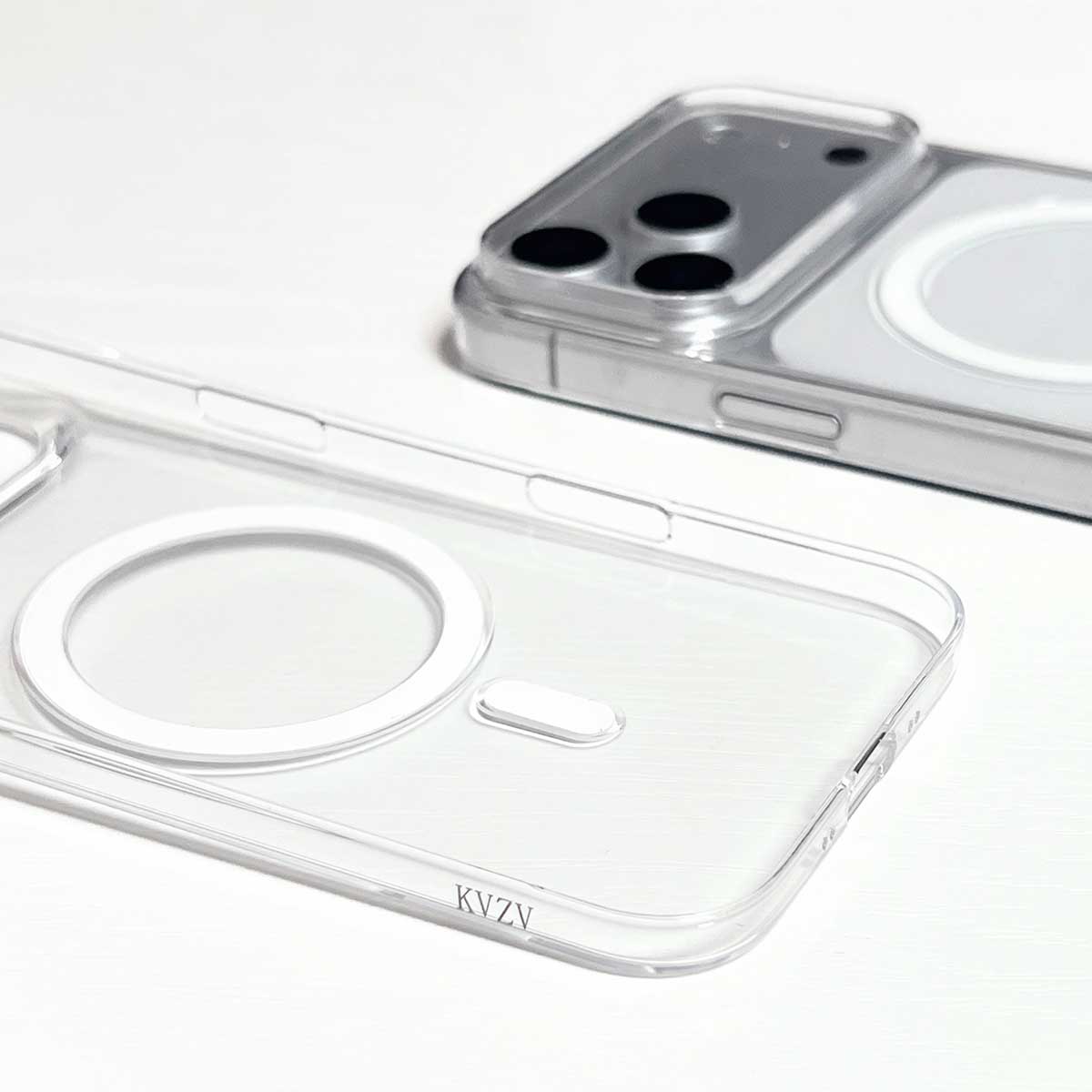 KVZV PC Transparent Magnetic MagSafe Case for iPhone 17 Pro Max