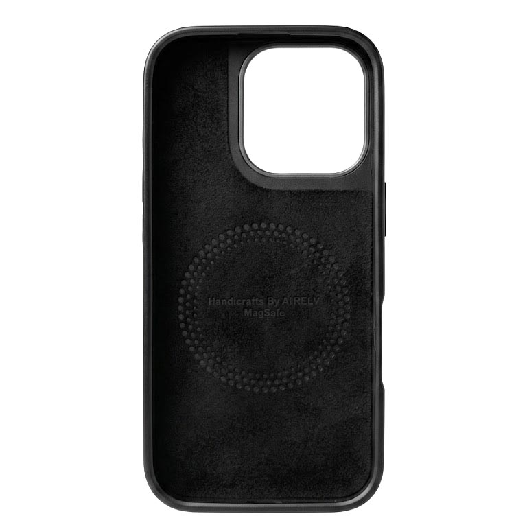 AIBELV Premium Matte MagSafe Case for iPhone 16 Pro - BlackXRed