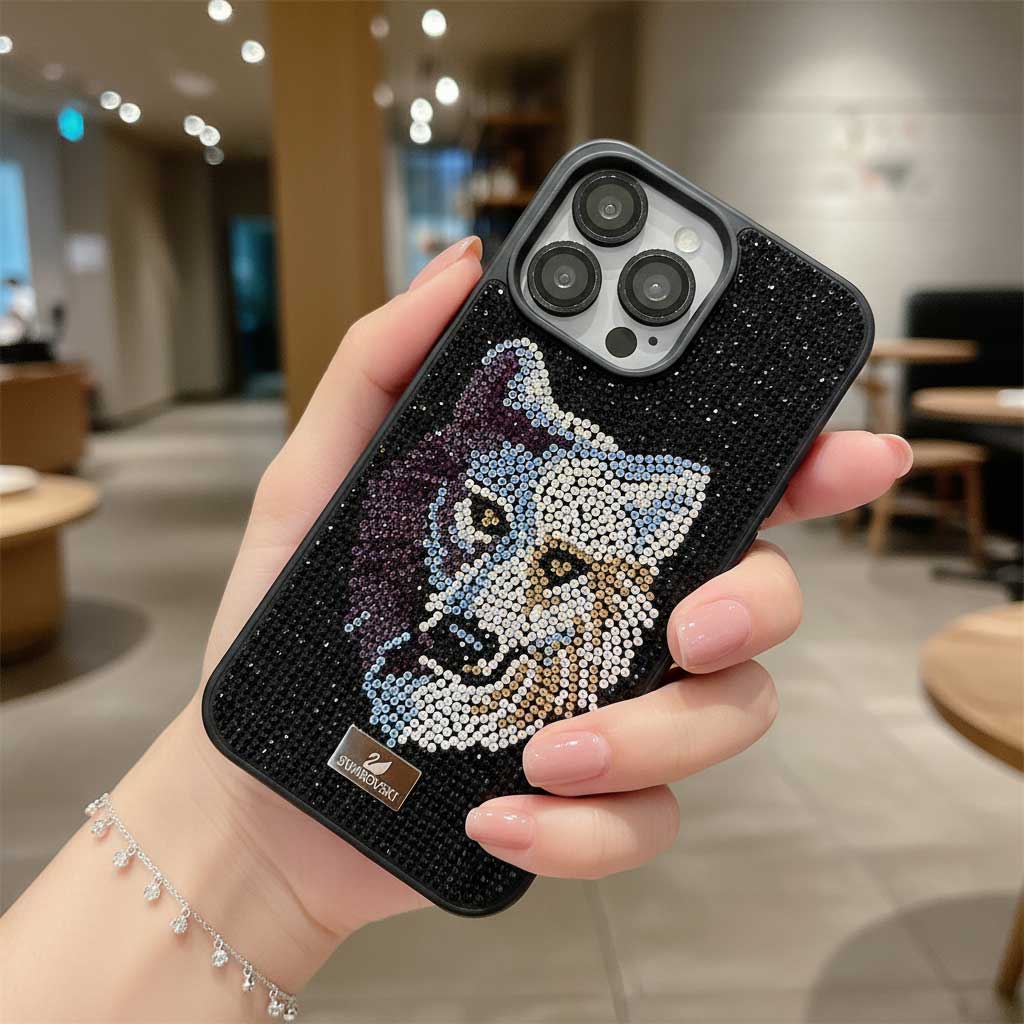 Swarovski Luxury Bling Glitter Diamond Phone Case - Bling Wolf