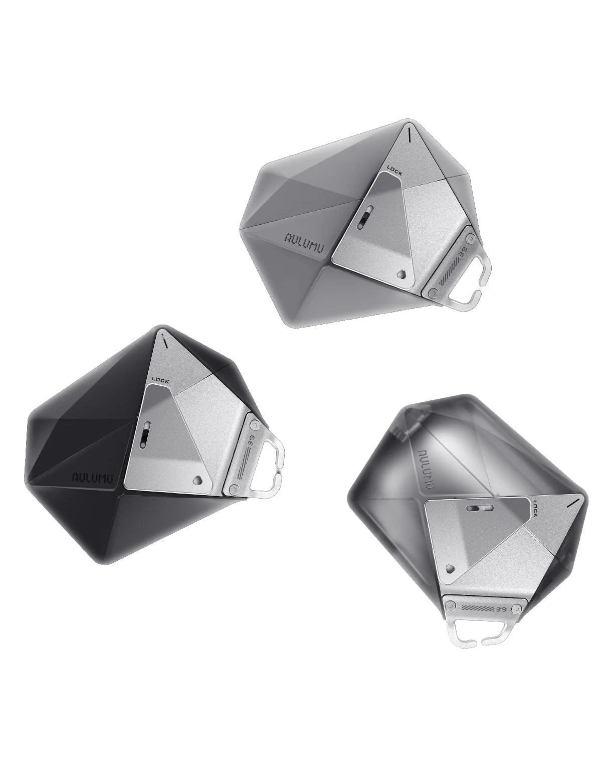 AULUMU A39 Geometric Case for AirPods Pro 3 | Lock & Lanyard - TecHub