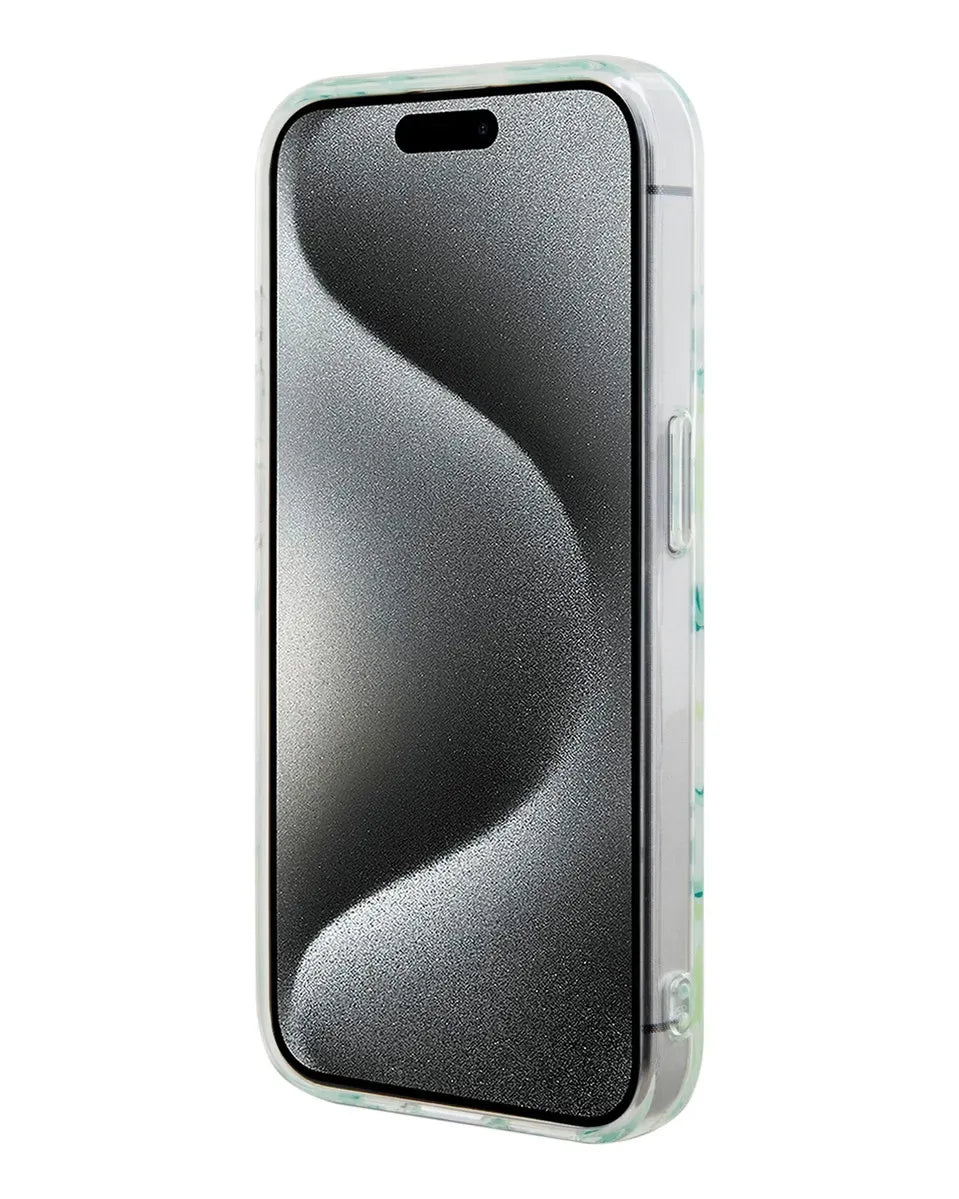 Lacoste MagSafe Hard Case Double Layer Magnetic for iPhone 15 Pro Max - White