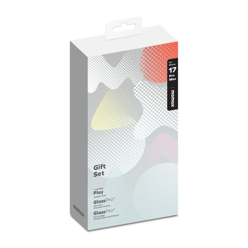 Momax iPhone 17 Pro Protection Bundle Gift Set - Momax GlassPro+ Case + Glass + Lens Clear Kit