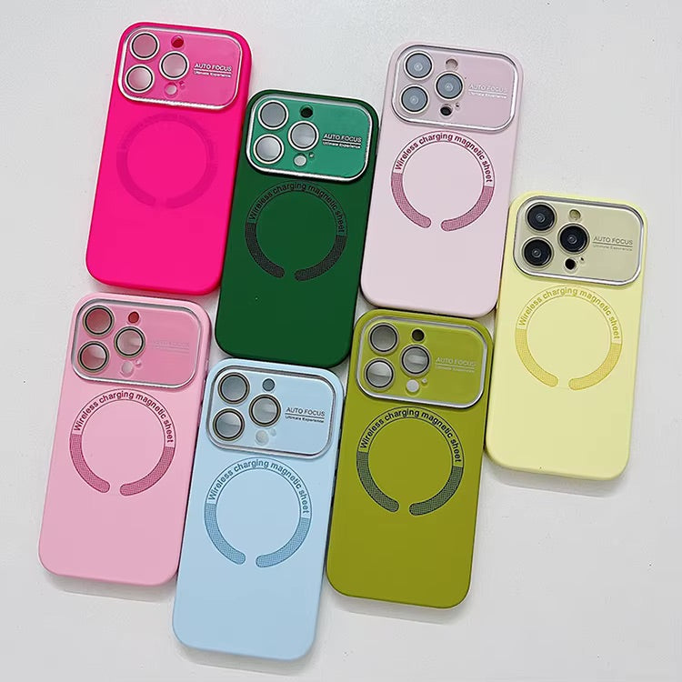 Magnet Design Case Liquid Silicone Magnetic Case for iPhone 14 Pro Max