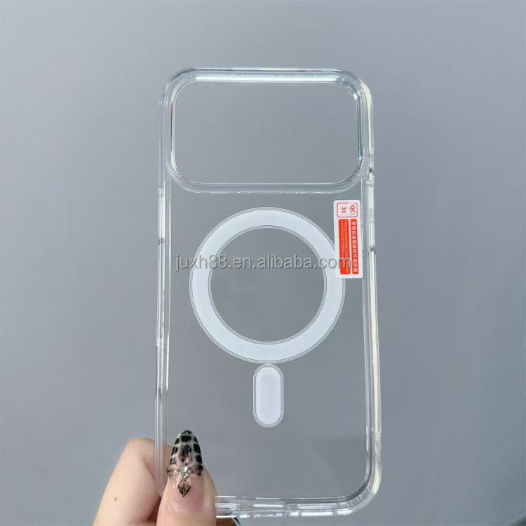 Clear MagSafe Shockproof TPU Wireless Charging Case for iPhone 17 Pro Series