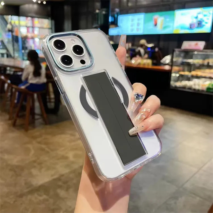 Acrylic TPU MagSafe with Holder Case for iPhone 13 Pro Max
