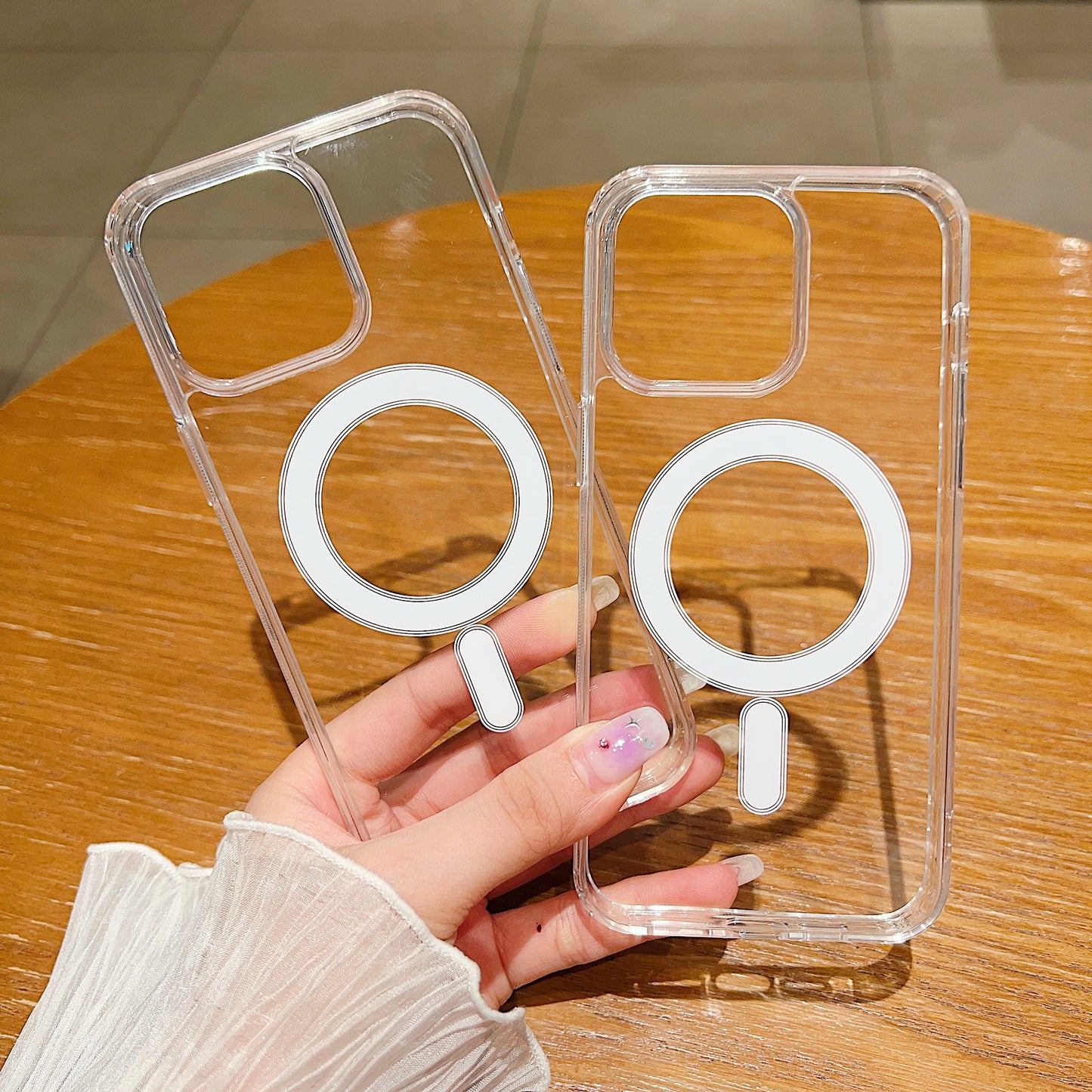 Clear MagSafe Shockproof TPU Wireless Charging Case for iPhone