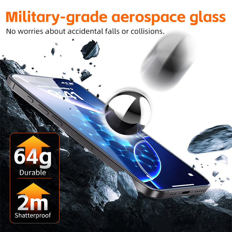 Iron Full Privacy Black Tempered Glass Screen Protector for iPhone 17 Pro Max