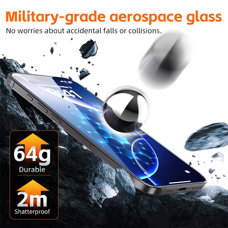Iron Full Privacy Black Tempered Glass Screen Protector for iPhone 17 Pro Max - TecHub