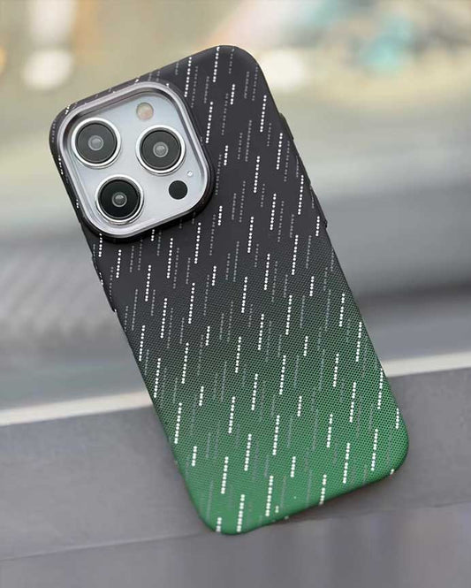 FreeAir MagSafe Carbon Fiber Design Case for iPhone 14 Pro Max - Black/Green