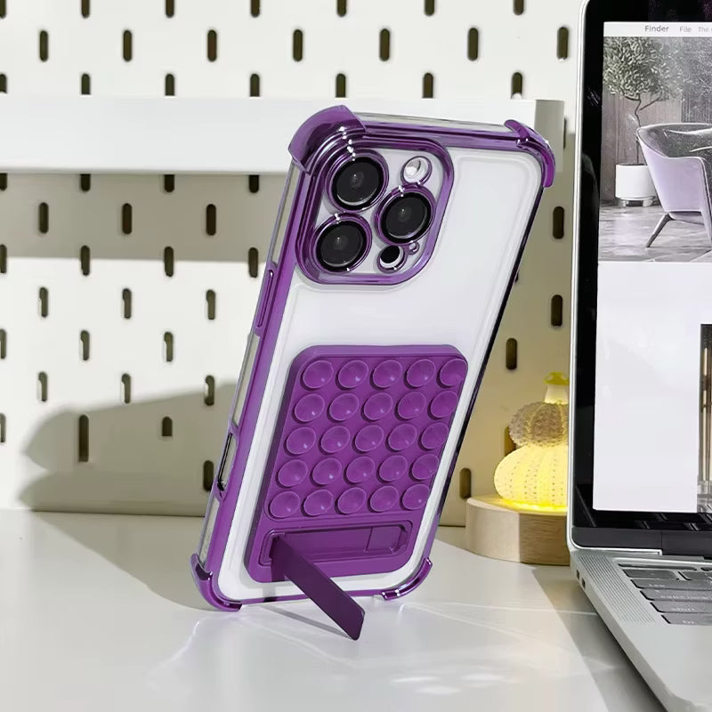 Magnetic Silicone Suction Mobile Phone Folding Stand Holder