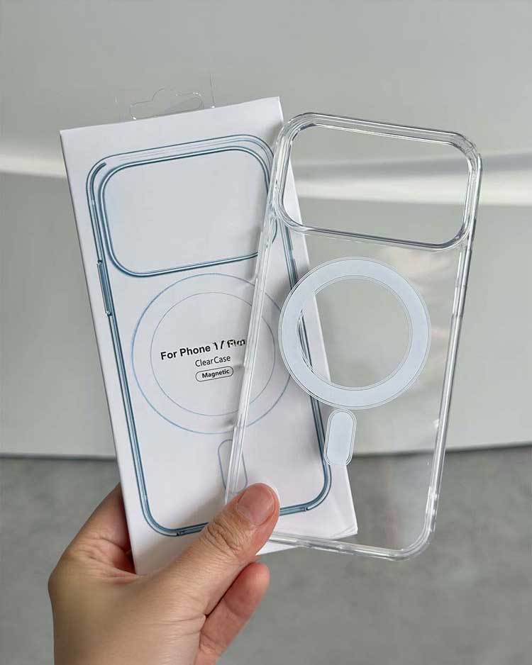 🎁 Clear MagSafe Shockproof TPU Wireless Charging Case for iPhone 17 Pro Series (100% off)