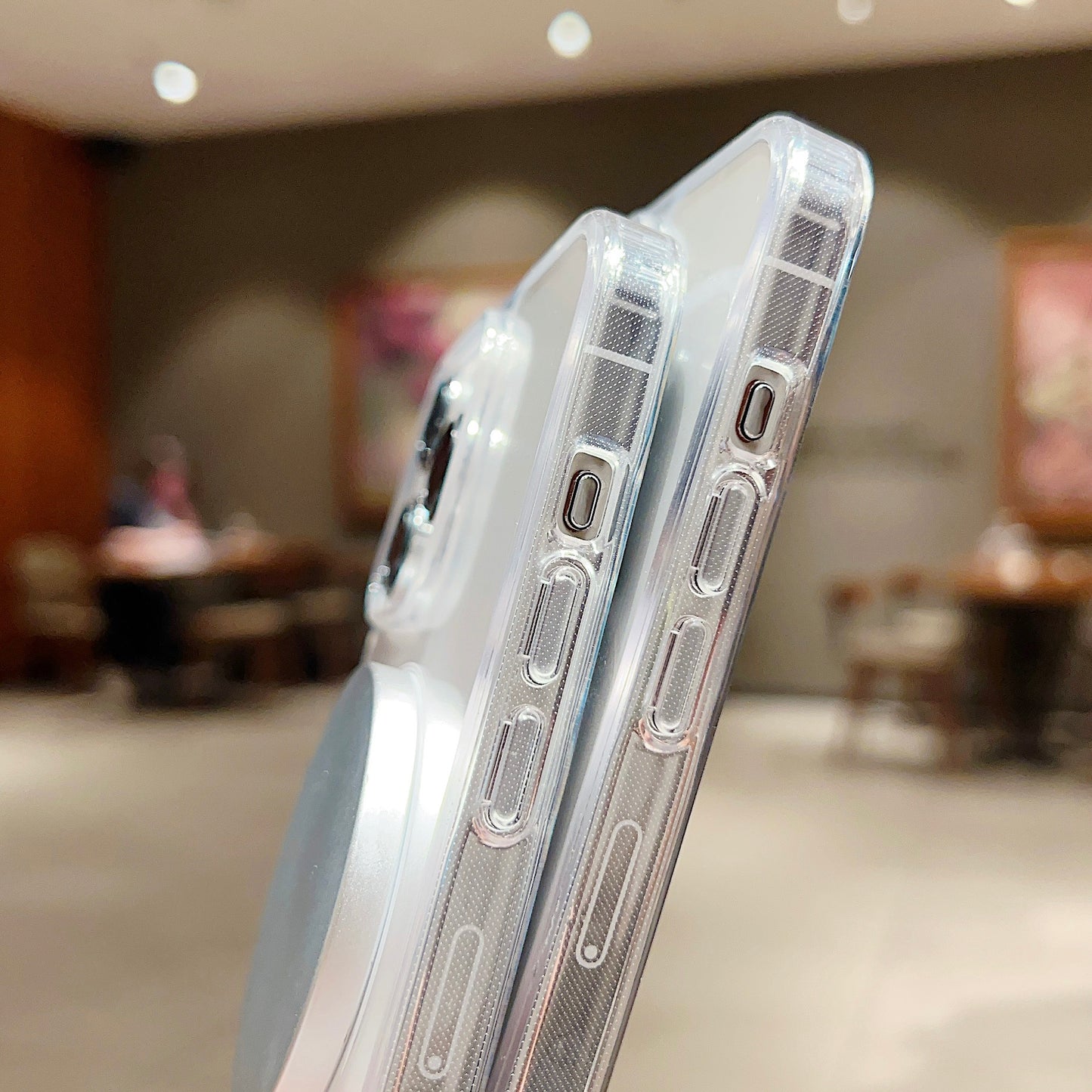 Clear MagSafe Shockproof TPU Wireless Charging Case for iPhone