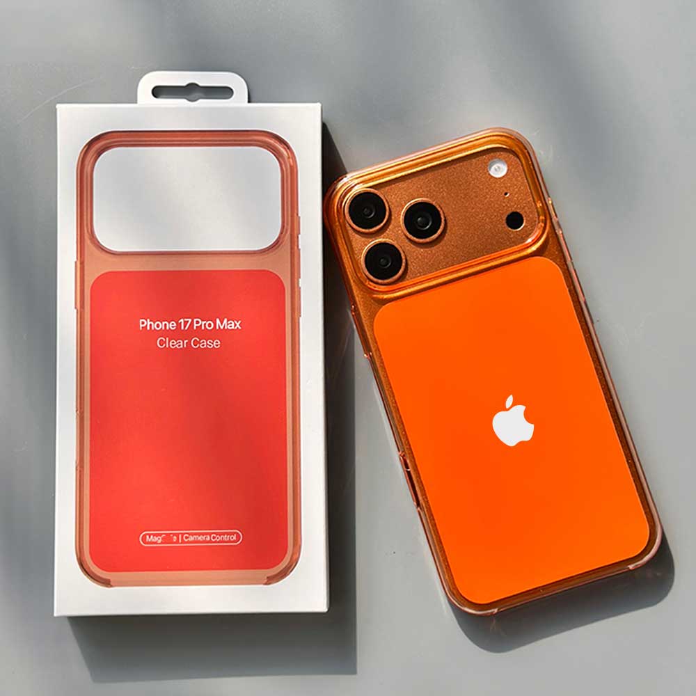 Apple Acrylic iPhone 17 Pro Max Clear Case with MagSafe - Orange