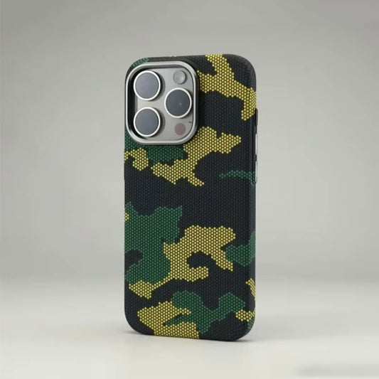 FreeAir MagSafe Carbon Fiber Design Case for iPhone 14 Pro Max - Camouflaged Green