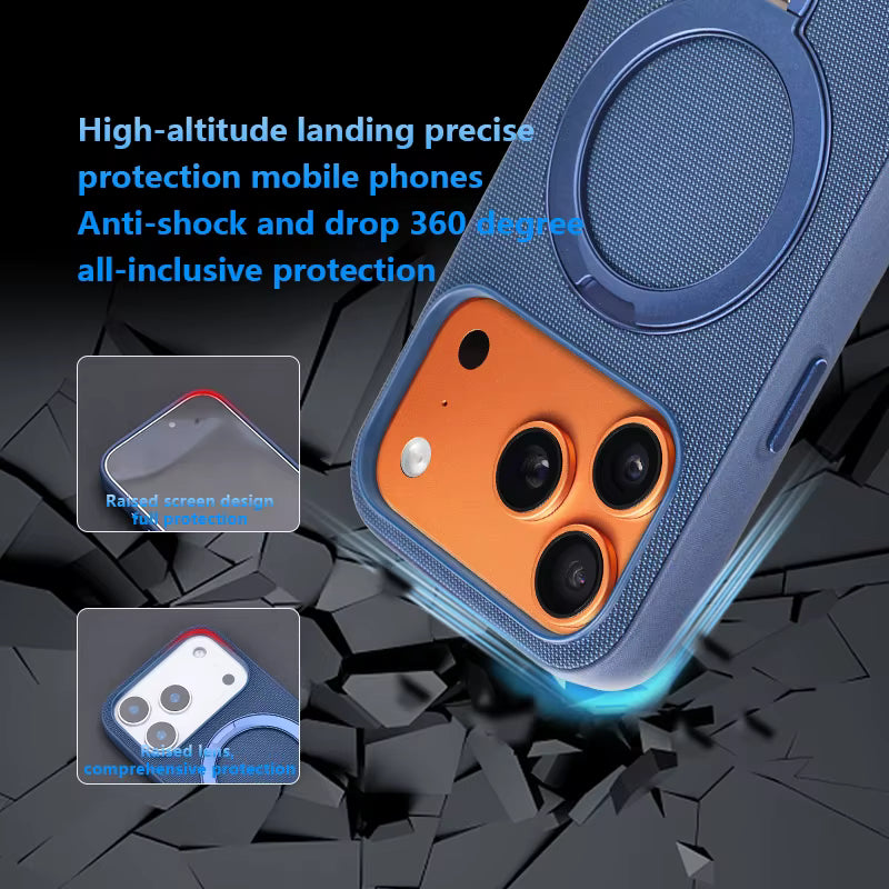 Lanex Shockproof Magnetic Bracket 360 Rotation Stand MagSafe Case for iPhone 17 Pro Max