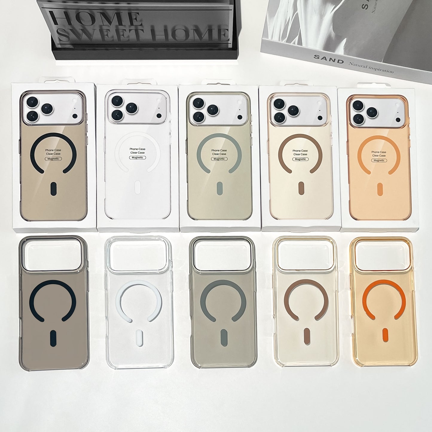 Apple iPhone 17 Pro Max Acrylic Clear Case with MagSafe (Without Camera Button)